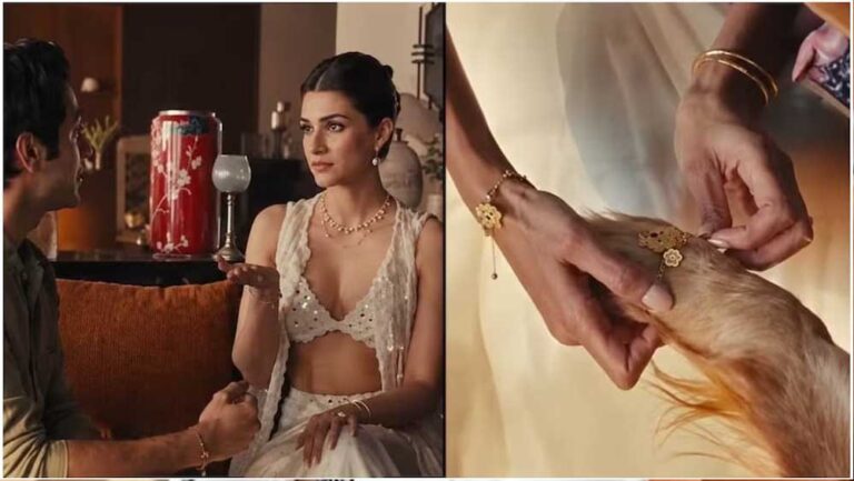 ‘ब्रा पहनकर बैठ गई…’ कृति सेनन के रक्षाबंधन एड पर भड़के लोग, भाई के सामने पहनावे पर उठाए सवाल