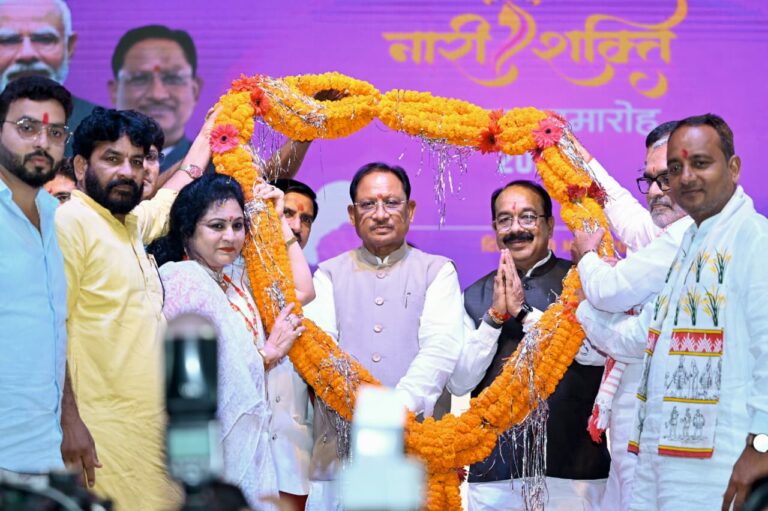 नारी के सम्मान, सुरक्षा और स्वावलंबन से ही बनेगा समृद्ध छत्तीसगढ़ : मुख्यमंत्री विष्णु देव साय…..