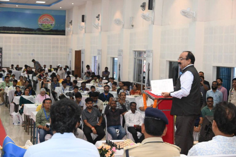 उप मुख्यमंत्री अरूण साव ने अखिल भारतीय फिडे रेटेड शतरंज प्रतियोगिता का किया शुभारंभ….