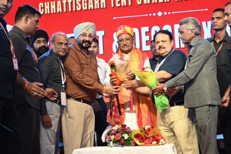 छत्तीसगढ़ में उद्योग और व्यापार के लिए अनुकूल वातावरण, नई उद्योग नीति से निवेश को मिल रही नई गति,सीजी टेंट एंड डेकोर एक्सपो-2026 में शामिल हुए मुख्यमंत्री विष्णुदेव साय