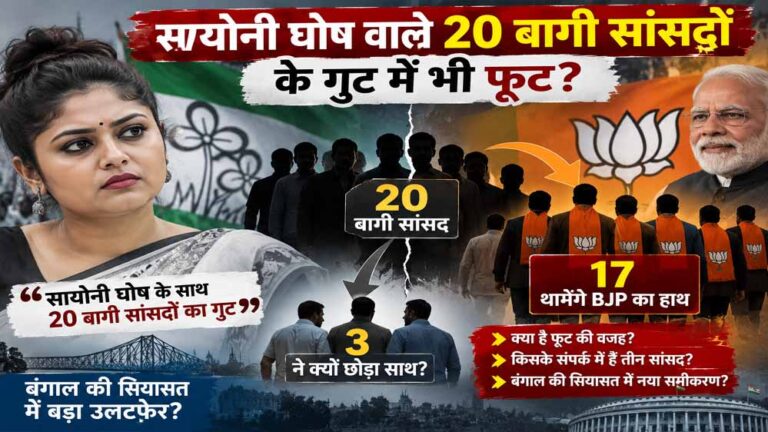 सायोनी घोष वाले 20 बागी सांसदों में भी फूट! 17 BJP में होंगे शामिल, 3 ने क्यों बनाई दूरी?