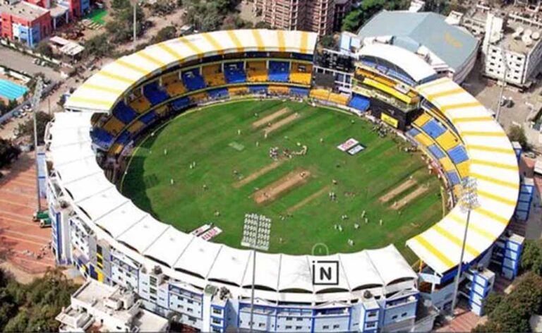 भारत-वेस्टइंडीज T20 के लिए होलकर स्टेडियम तैयार, मैदान पर दिखेगा चेक्स पैटर्न