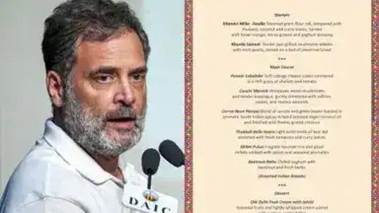 राहुल गांधी के नॉन-वेज पोस्ट पर मचा बवाल, BRICS डिनर के वेज मेन्यू से जुड़ी बहस