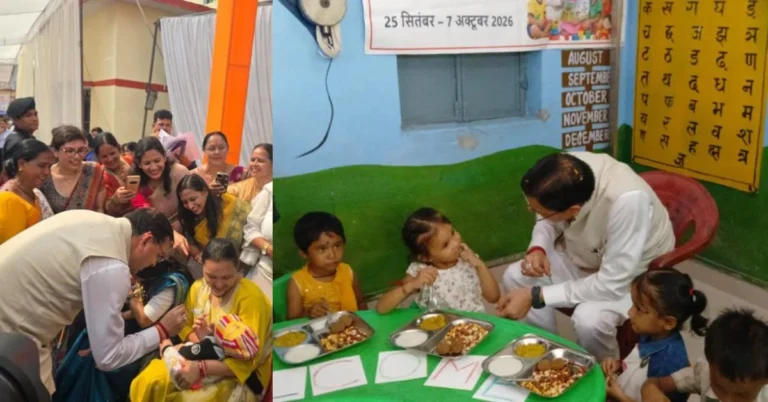 Uttarakhand News: बच्चों के बीच पहुंचे CM धामी, खुद परोसा खाना; गोदभराई से अन्नप्राशन तक निभाईं रस्में, आंगनबाड़ी कार्यकत्रियों और आशा कार्यकर्ताओं का किया सम्मान…..